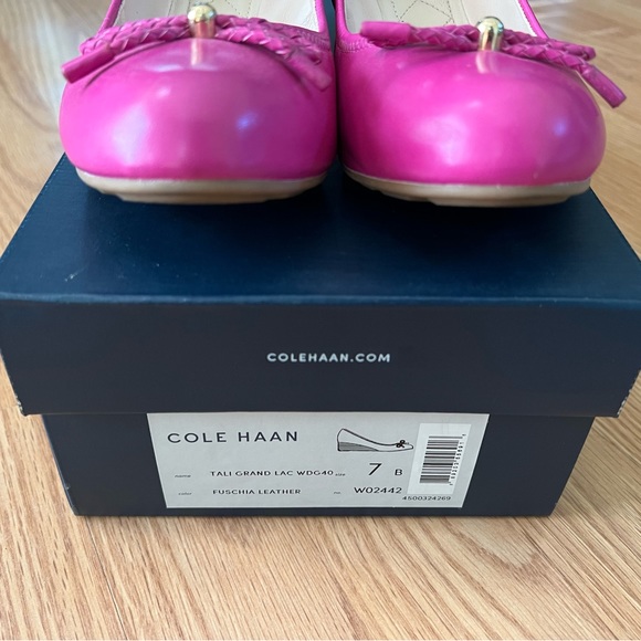 Cole Haan Tali Wedge. Size 7. Fuschia. - Picture 2 of 7